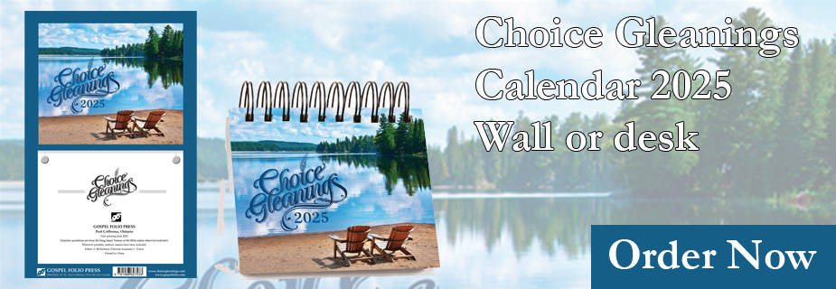 Choice Gleanings Calendars 2025